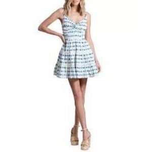 Avec Les Filles Tiered Fit & Flare Mini Dress, size 6